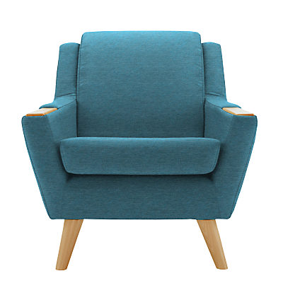 G Plan Vintage The Fifty Five Armchair Fleck Blue